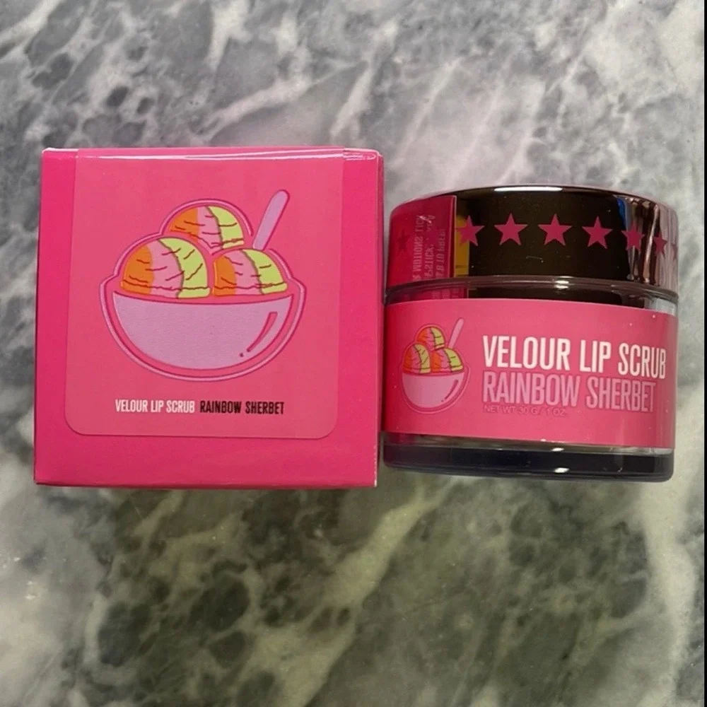 New Jeffree Star Lip Scrub Rainbow Sherbert